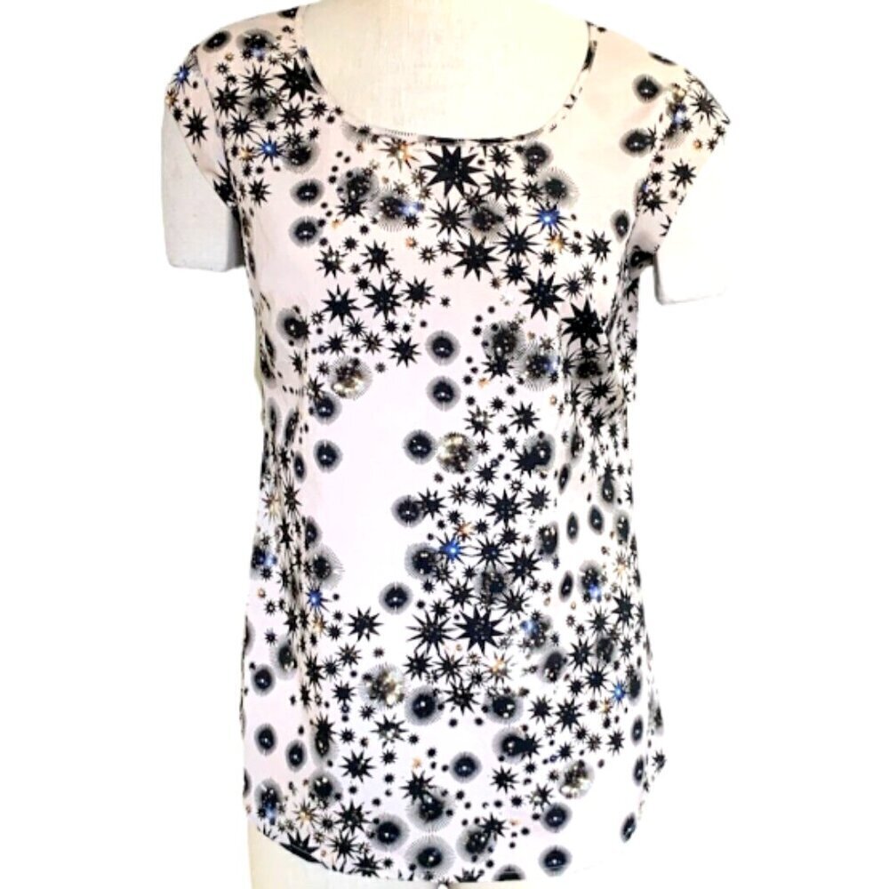 The Limited Celestial Stars Novelty Print Top Sz‎ S #303H